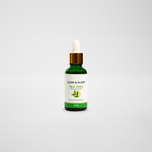 Glow & Gleem Tea Tree Serum - Acne, Pimple Control & Clear Skin Solution