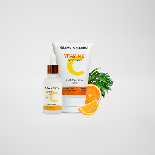 Vitamin C Brightening Combo: Face Wash 120ml & Vitamin C Serum 30ml